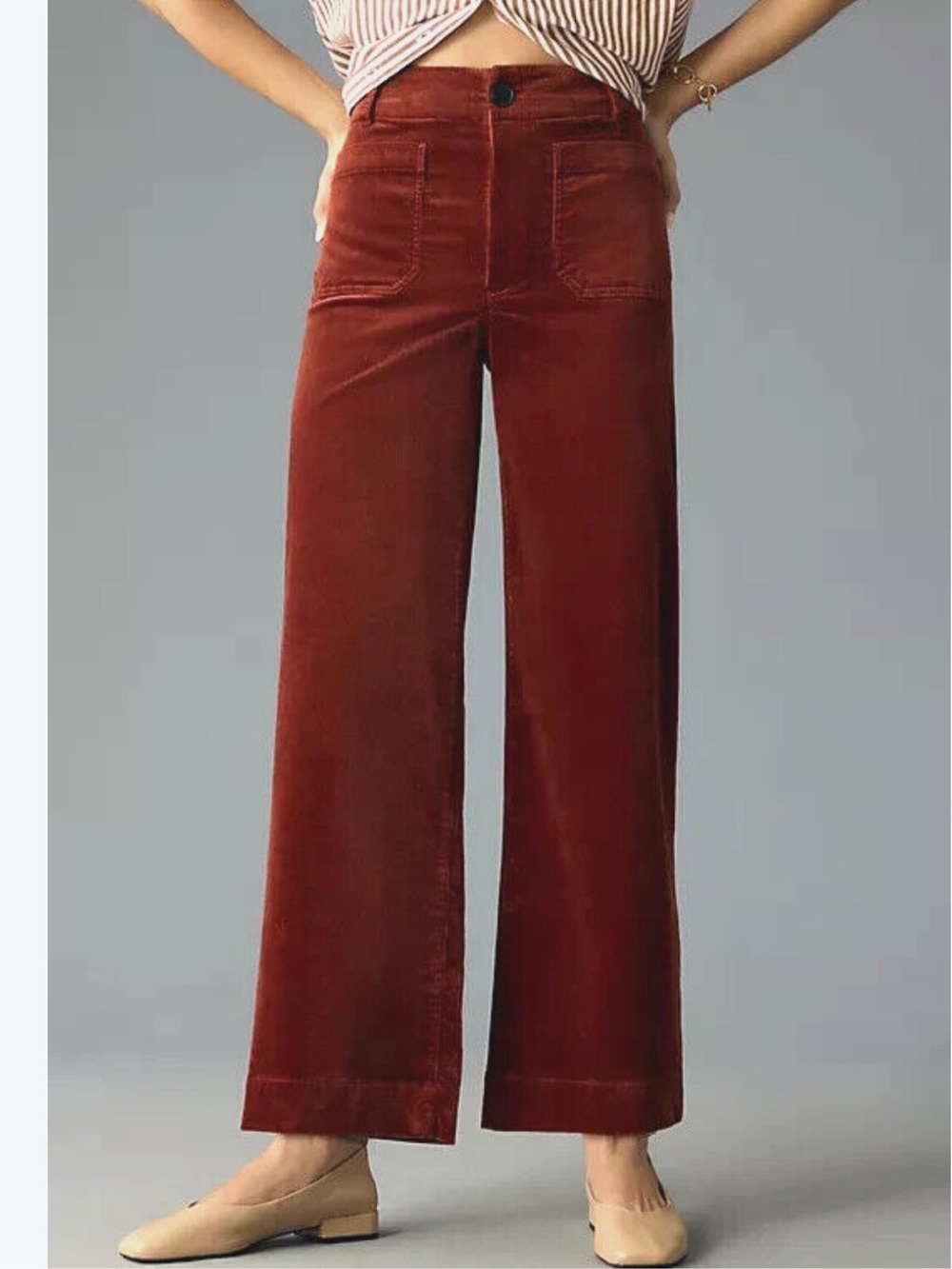 Anthropologie Maeve The Colette Corduroy in Cinnamon